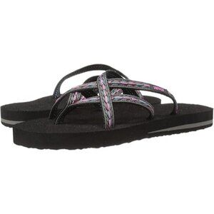 Teva Women's Olowahu Flip-Flop Women's Felicitas Black size 7 new